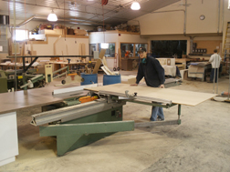E. Leet Woodworking facility.