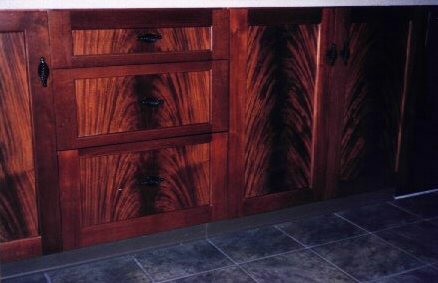 Crotch Mahogany Drawer Fronts