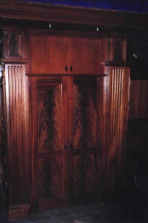 Crotch Mahogany Refrigerator Doors