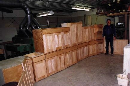 Curly Maple Cabinets