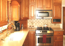 Kitchen cabinet refacing from E. Leet Woodworking.