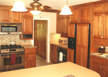 Kitchen cabinet refacing from E. Leet Woodworking.