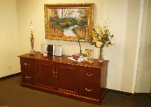Custom Office  E. Leet Woodworking Plainwell Michigan.