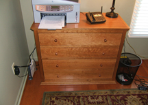 Custom Drawers - Custom Woodwork.  E. Leet Woodworking Plainwell Michigan. 