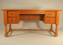 Custom Desks E. Leet Woodworking Plainwell Michigan.