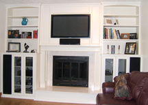 Custom Wood Entertainment Center from E. Leet Woodworking Plainwell, Michigan 49080