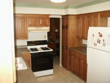 Kitchen cabinet refacing from E. Leet Woodworking.