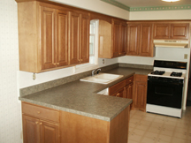 Kitchen cabinet refacing from E. Leet Woodworking.